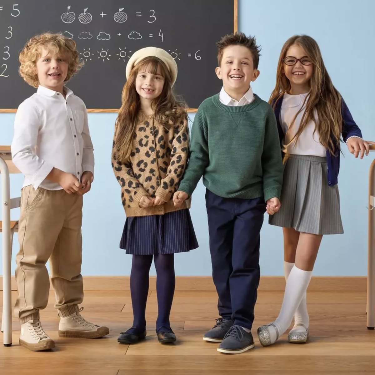Djeca u učionici u Pepco Back to School kolekciji