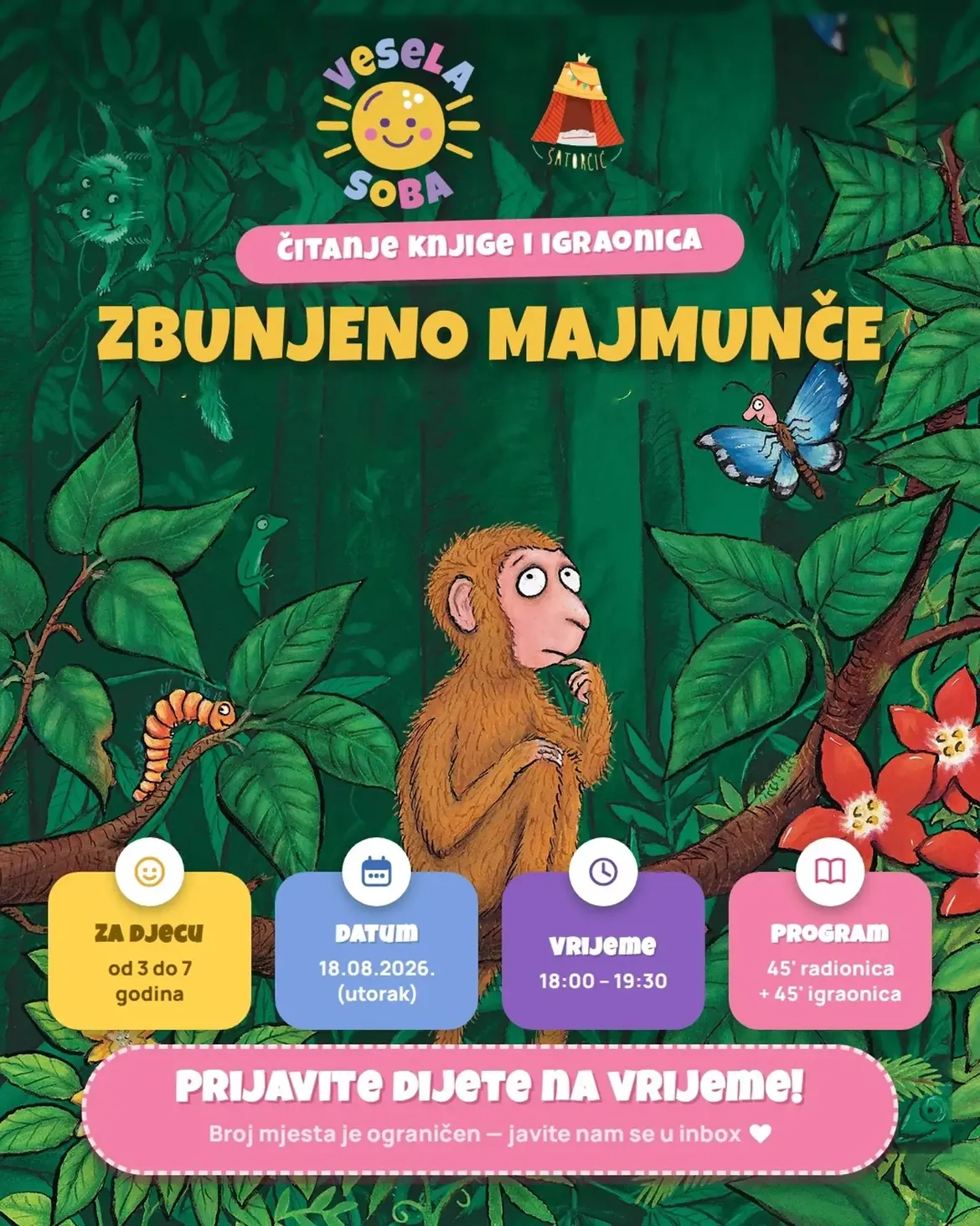 Zbunjeno majmunče