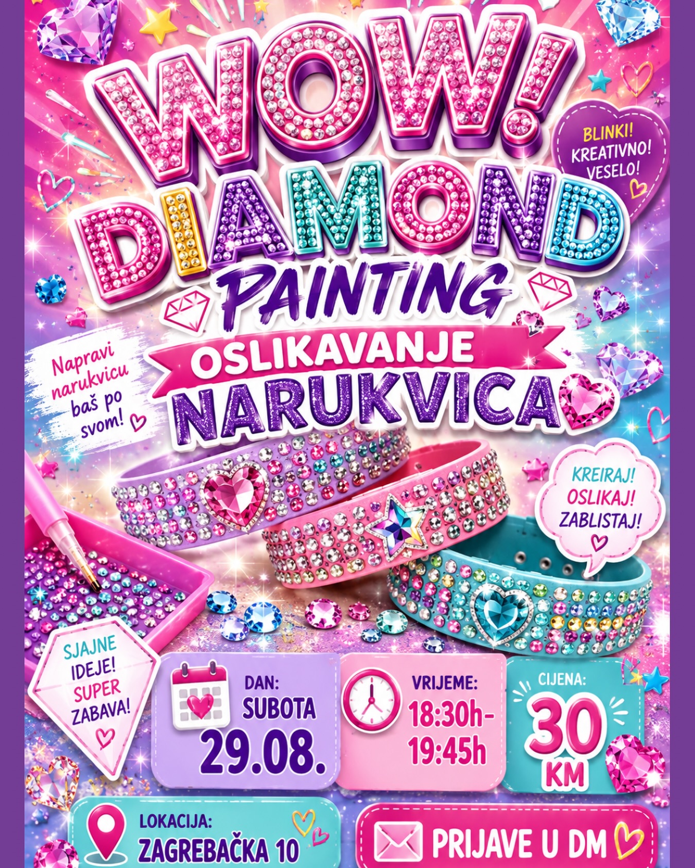 Diamond Painting -oslikavanje narukvica