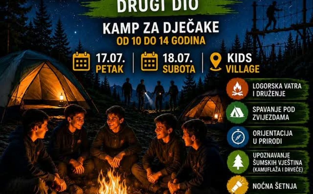 Kids Village Bojnik — porodični kampovi i izleti
