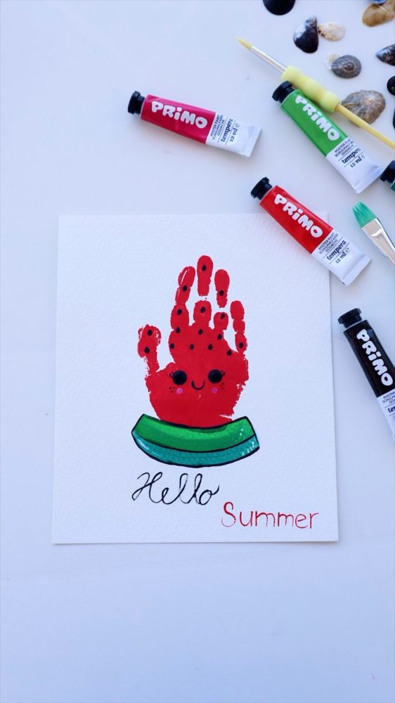 Lubenica od otiska ruke — "Hello Summer"